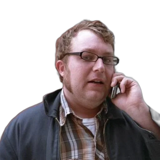 staff, jacket, man, glasses transparent PNG cut-out