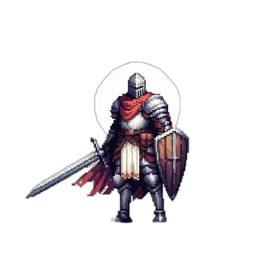 sword, staff, weapon, pixel art transparent PNG cut-out