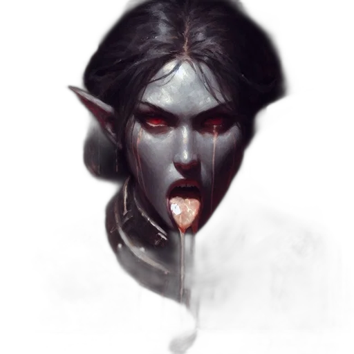 face, staff, mask, creature transparent PNG cut-out
