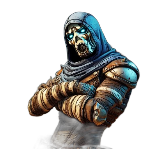 mask, face, staff, weapon transparent PNG cut-out