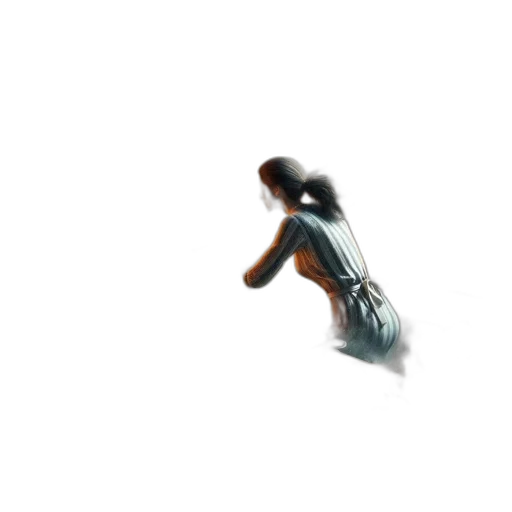 robot, dress, creature, hair transparent PNG cut-out
