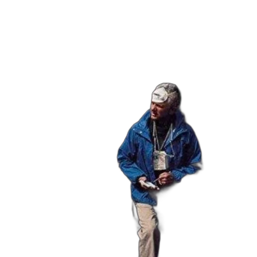 jacket, staff, hat, face transparent PNG cut-out