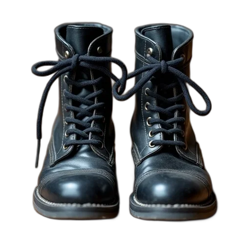 shoes, 3d render, photorealistic, dark transparent PNG cut-out