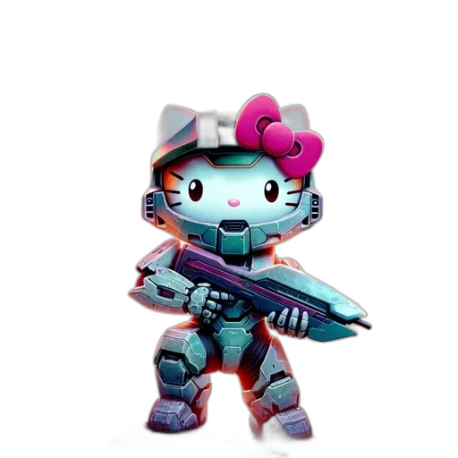 weapon, robot, staff, creature transparent PNG cut-out