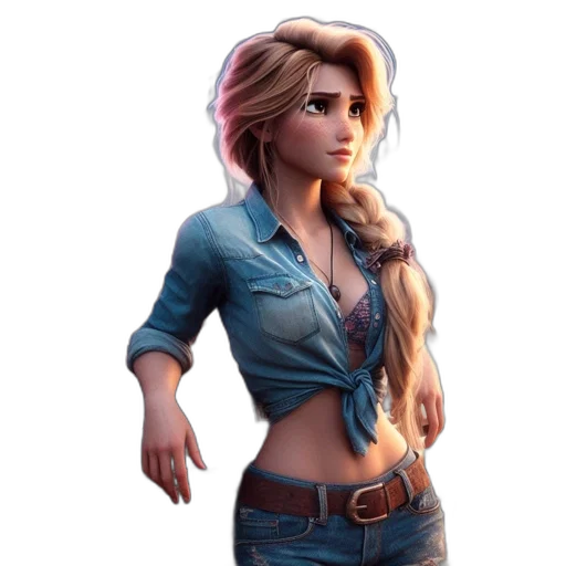 jacket, staff, concept art, 3d render transparent PNG cut-out