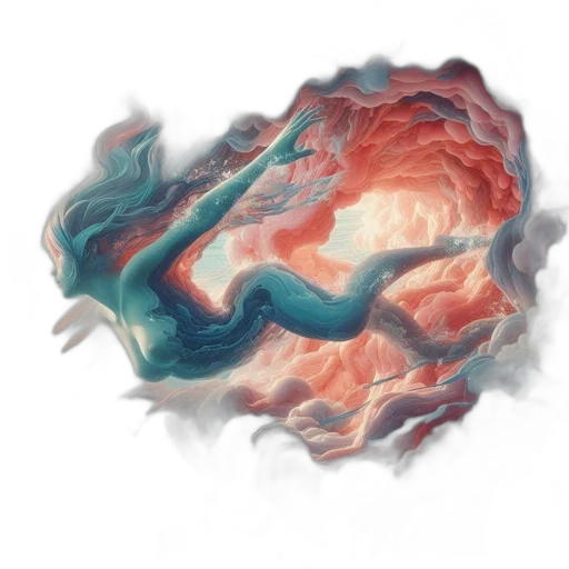 dragon, hair, mask, creature transparent PNG cut-out