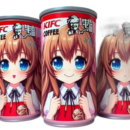 food, bottle, anime, 3d render transparent PNG cut-out
