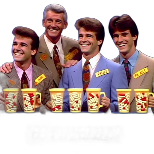 food, four, men, hold transparent PNG cut-out