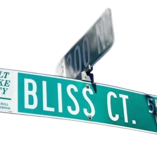city street, street, sign, bliss transparent PNG cut-out