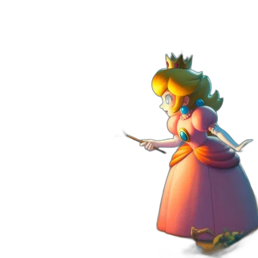 crown, dress, staff, weapon transparent PNG cut-out