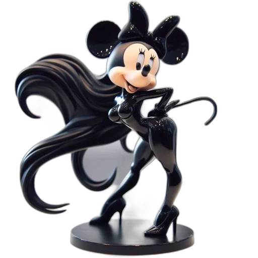 3d render, concept art, minnie, mouse transparent PNG cut-out