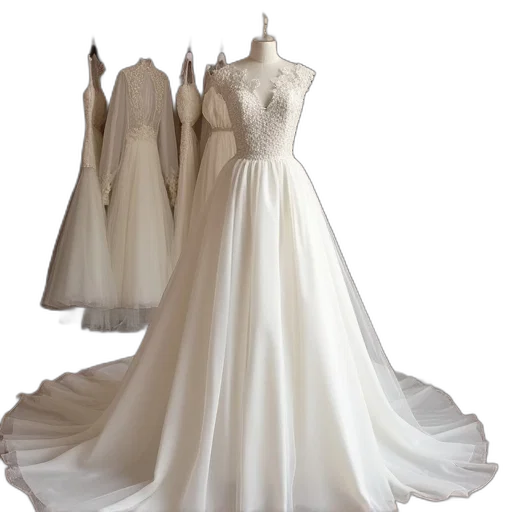 dress, 3d render, photorealistic, monochrome transparent PNG cut-out