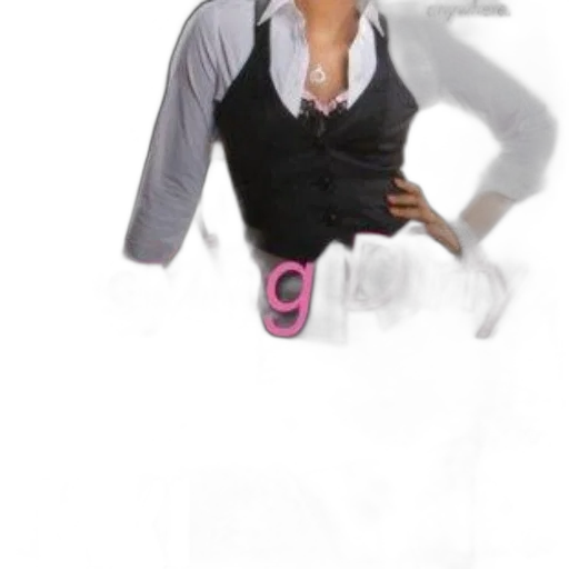 dress, jacket, staff, 3d render transparent PNG cut-out