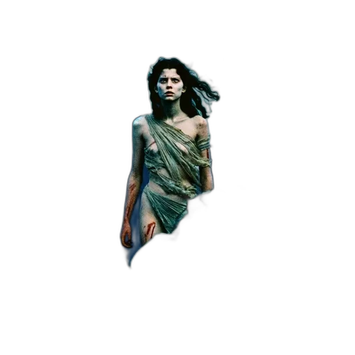 dress, creature, face, jewelry transparent PNG cut-out