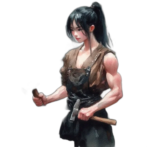 weapon, sword, staff, dress transparent PNG cut-out
