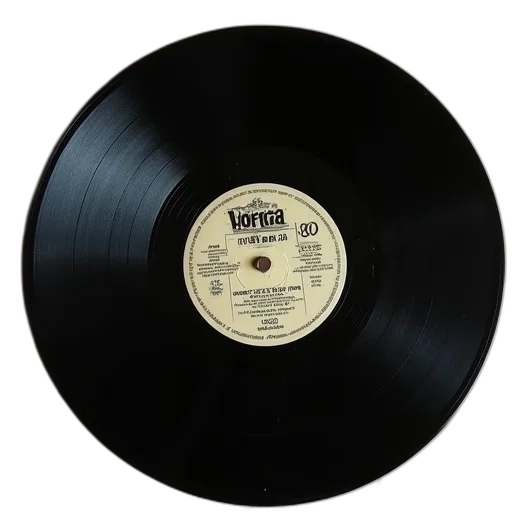 vintage, single, gramophone, record transparent PNG cut-out