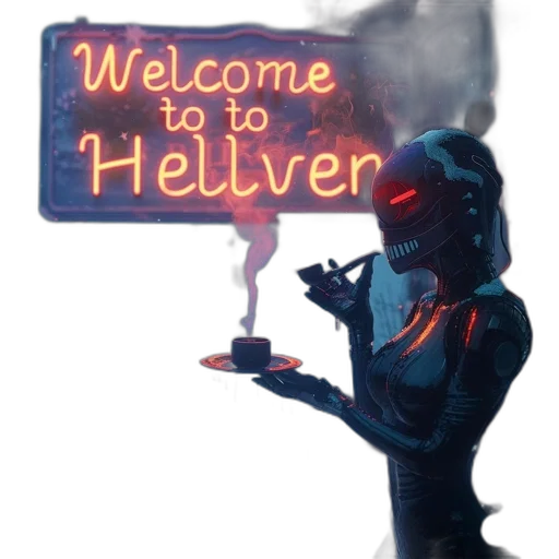 concept art, comic book art, cyberpunk, vaporwave transparent PNG cut-out