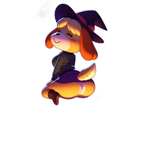 hat, staff, creature, dragon transparent PNG cut-out