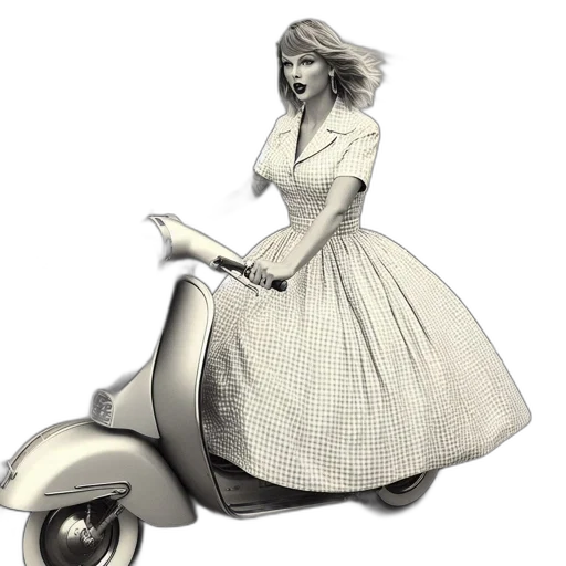 dress, car, shoes, photorealistic transparent PNG cut-out