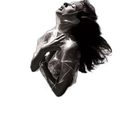 dress, jewelry, mask, hair transparent PNG cut-out