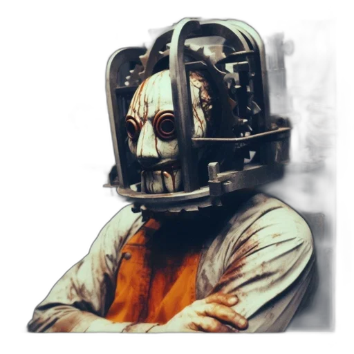 mask, robot, face, creature transparent PNG cut-out