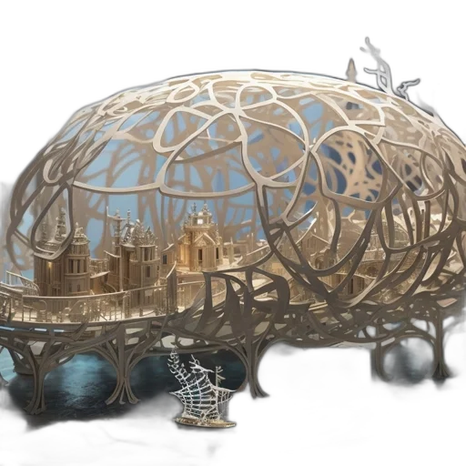 furniture, crown, concept art, fantasy art transparent PNG cut-out