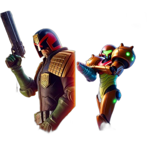 weapon, robot, concept art, 3d render transparent PNG cut-out