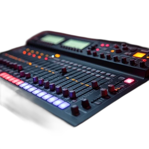 3d render, concept art, colorful, soundcraft transparent PNG cut-out