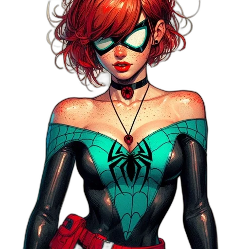 mask, dress, comic book art, concept art transparent PNG cut-out