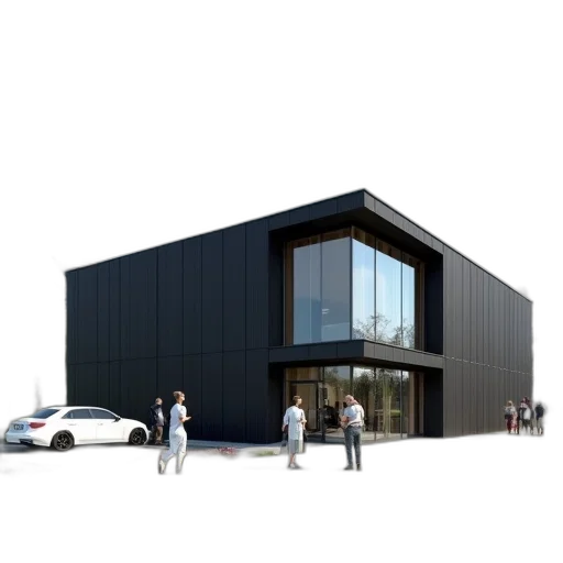 building, 3d render, concept art, photorealistic transparent PNG cut-out