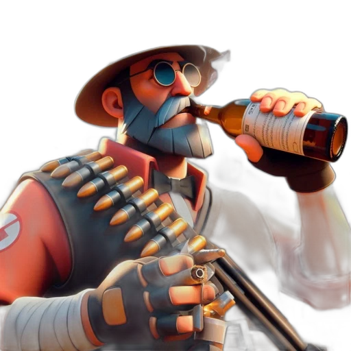 weapon, bottle, staff, robot transparent PNG cut-out