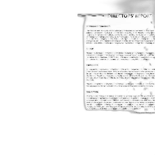 document, titled, directors, report transparent PNG cut-out