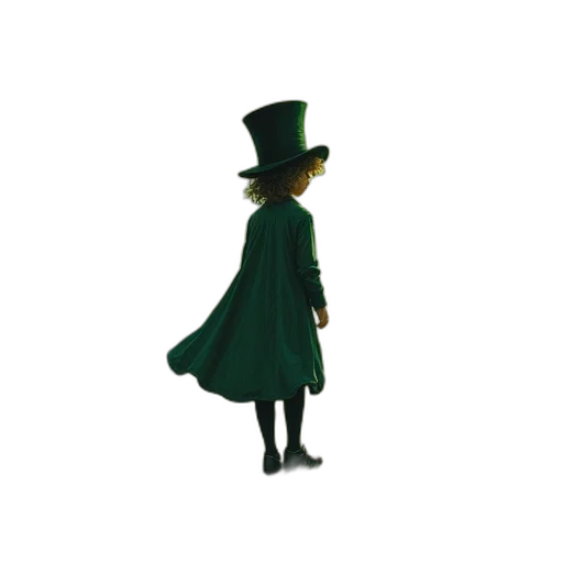 hat, staff, dress, umbrella transparent PNG cut-out