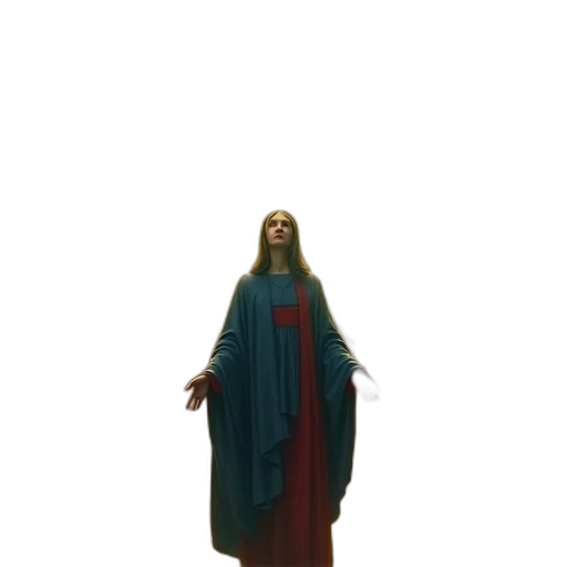 dress, staff, creature, jacket transparent PNG cut-out