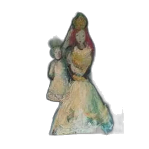 dress, jewelry, crown, staff transparent PNG cut-out
