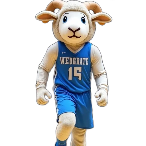 3d render, large, anthropomorphic, mascot transparent PNG cut-out