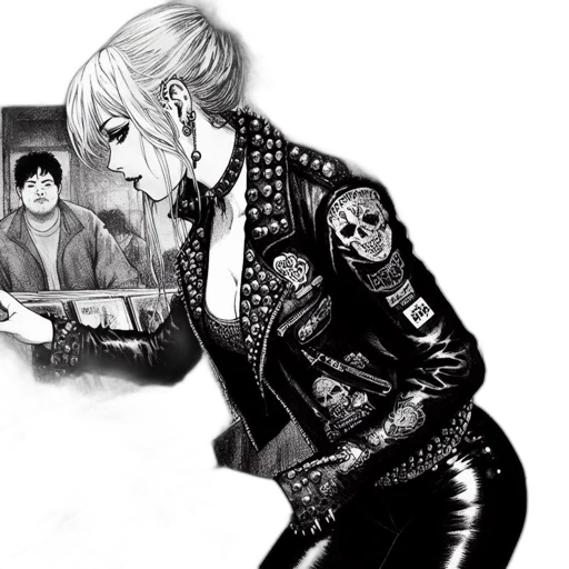 jacket, comic book art, cartoon, concept art transparent PNG cut-out