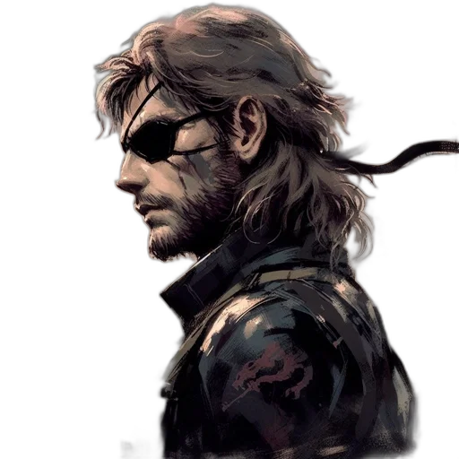 jacket, weapon, face, concept art transparent PNG cut-out
