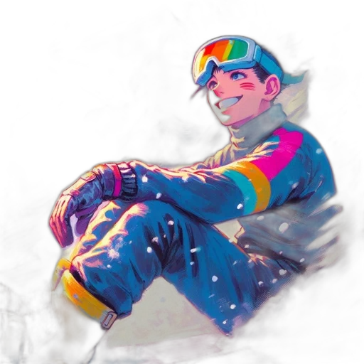 jacket, staff, robot, face transparent PNG cut-out