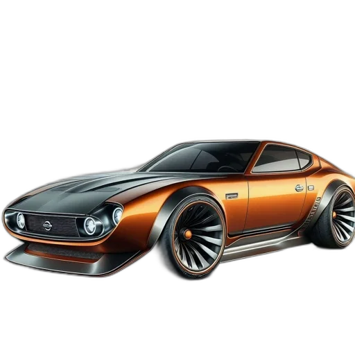car, concept art, 3d render, photorealistic transparent PNG cut-out