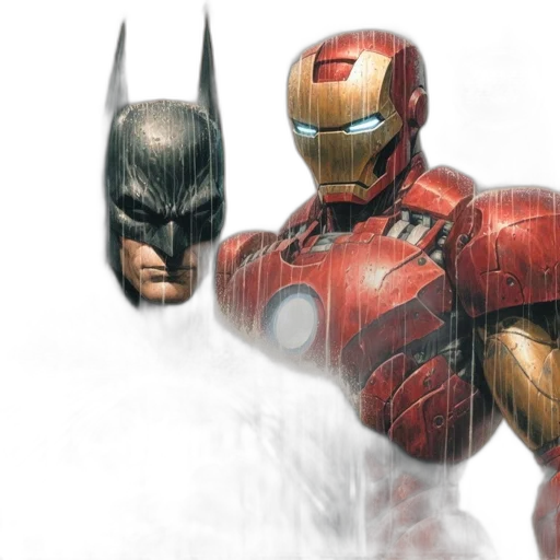 comic book art, concept art, 3d render, photorealistic transparent PNG cut-out
