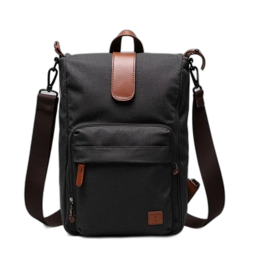 3d render, dark, men, crossbody transparent PNG cut-out