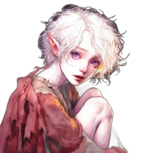 face, dress, dragon, staff transparent PNG cut-out