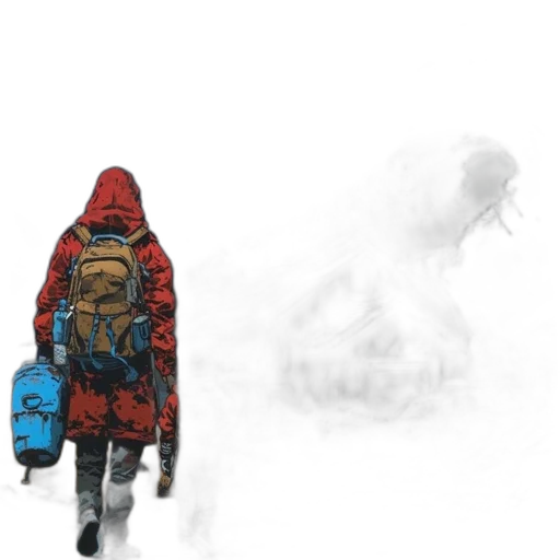 jacket, creature, robot, mask transparent PNG cut-out
