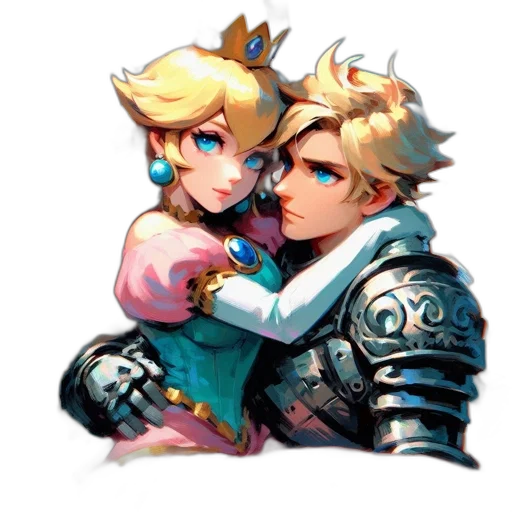 crown, weapon, sword, pixel art transparent PNG cut-out