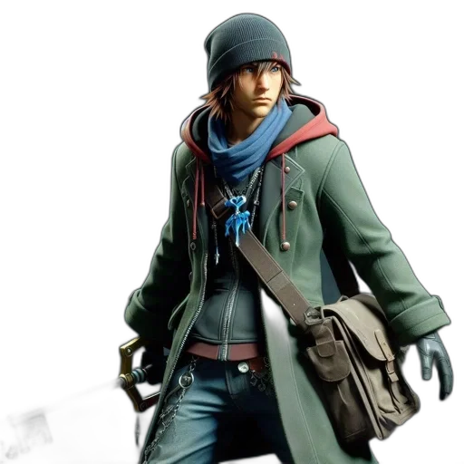 jacket, concept art, photorealistic, 3d render transparent PNG cut-out