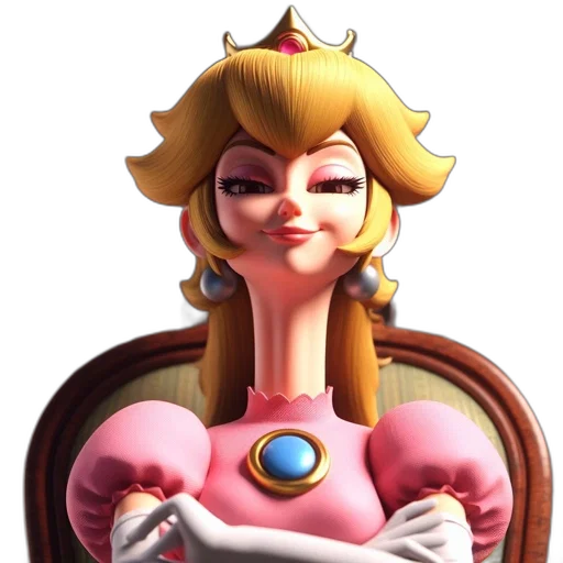 crown, dress, face, staff transparent PNG cut-out