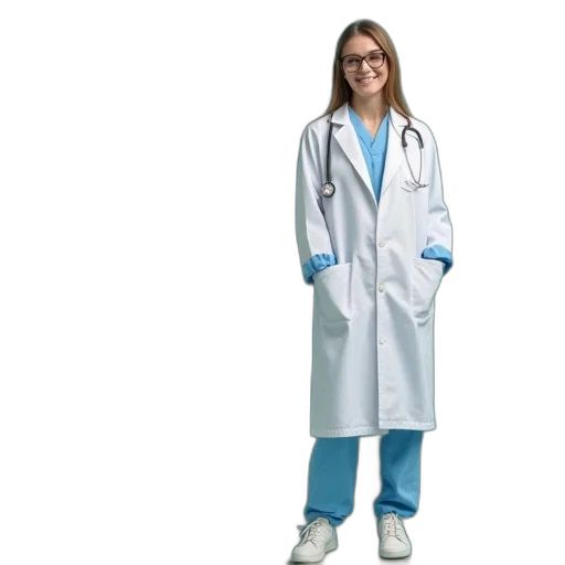 jacket, staff, dress, robot transparent PNG cut-out