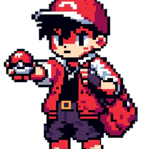 hat, staff, pixel art, concept art transparent PNG cut-out