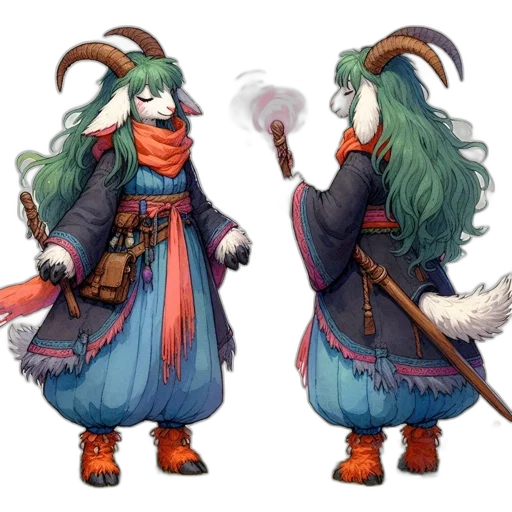 dragon, staff, mask, concept art transparent PNG cut-out